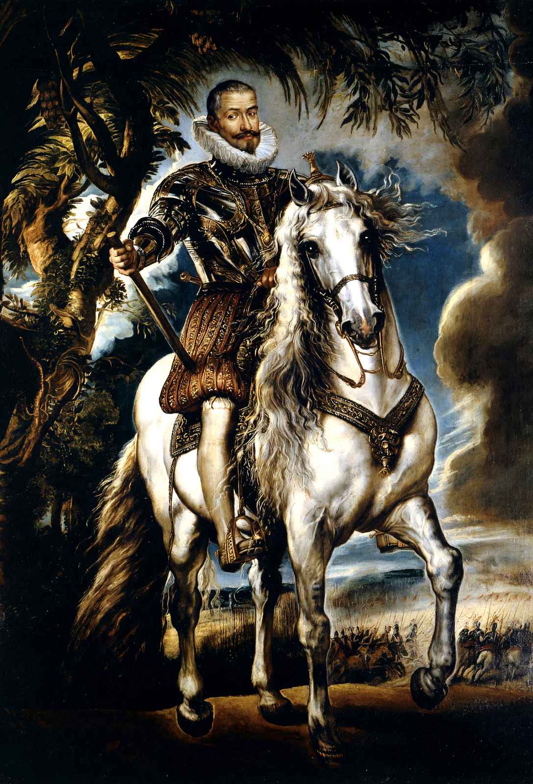 Equestrian Portrait of the Duke of Lerma 1603 by Rubens Art Print (6 Sizes)