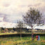 Eragny Landscape, Le Pre Fine Art Print 1897 by Camille Pissarro (6 Sizes)