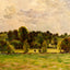 Eragny, Twilight Art Print 1890 Painting by Camille Pissarro (6 Sizes)