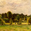Eragny, Twilight Art Print 1890 Painting by Camille Pissarro (6 Sizes)