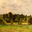 Eragny, Twilight Art Print 1890 Painting by Camille Pissarro (6 Sizes)