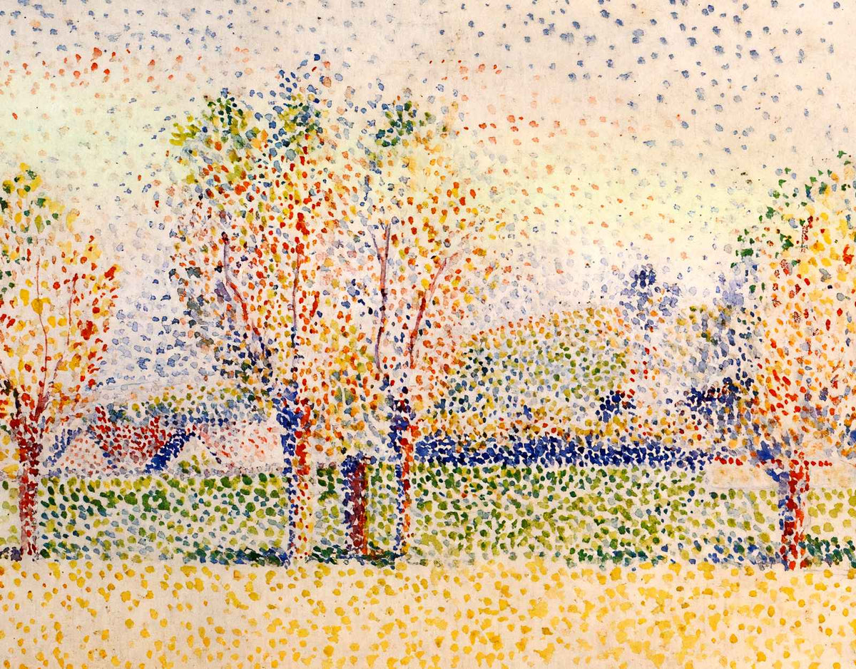 Eragny Landscape Fine Art Print 1886 Painting by Camille Pissarro (6 Sizes)