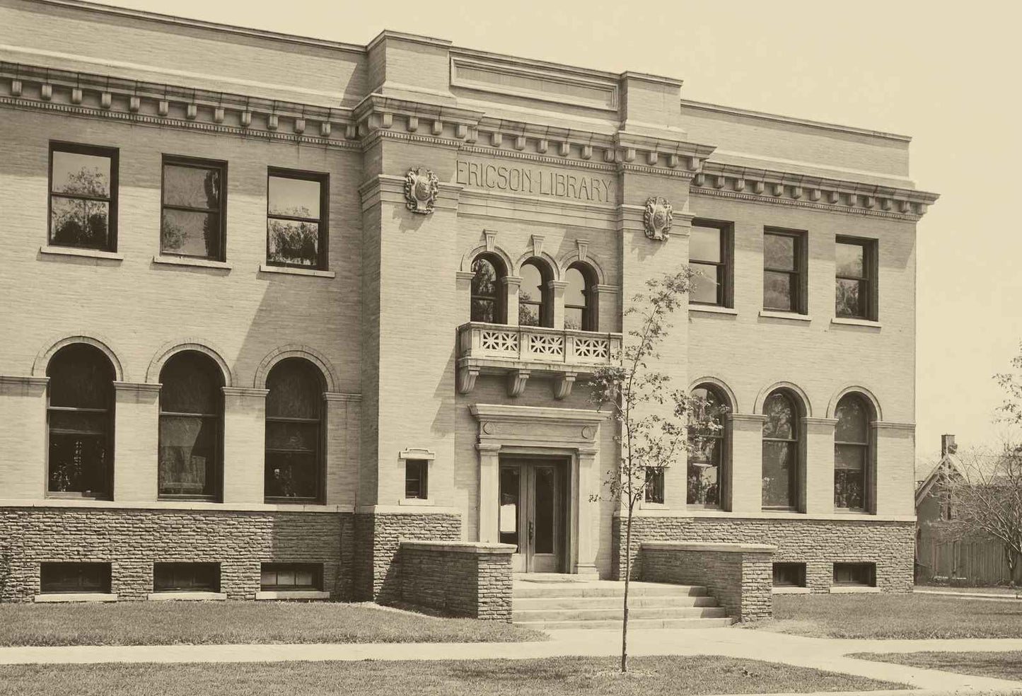 Ericson Library Boone Iowa in 1905 Vintage Photo Print (7 Sizes)