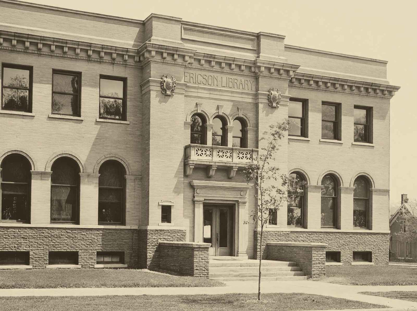 Ericson Library Boone Iowa in 1905 Vintage Photo Print (7 Sizes)