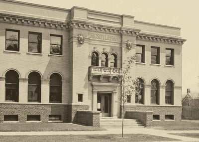 Ericson Library Boone Iowa in 1905 Vintage Photo Print (7 Sizes)