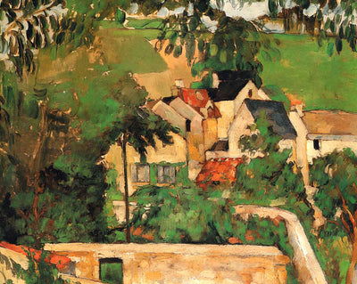 Etude - Paysage a Auvers painting print by Paul Cezanne (1873)