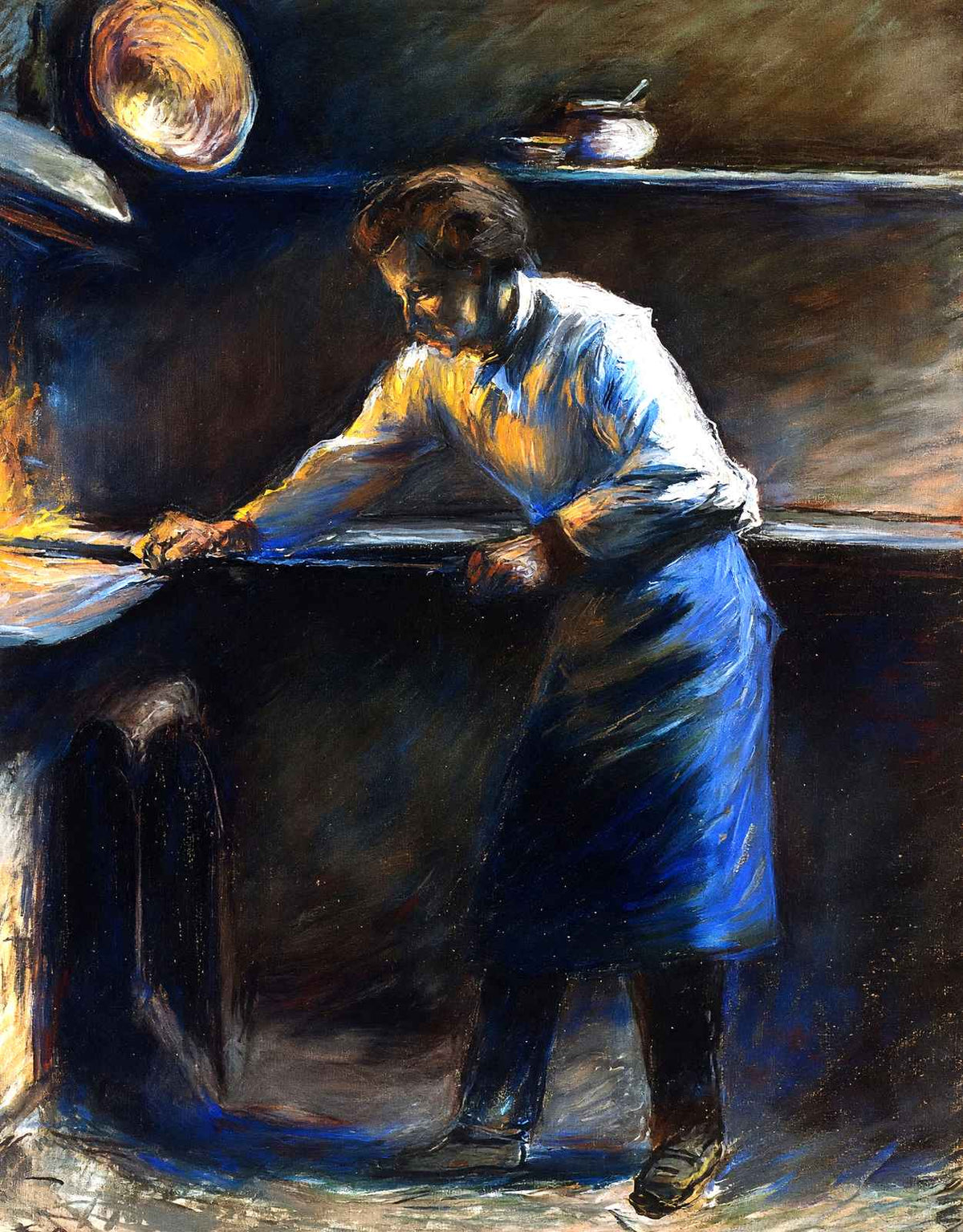 Eugene Murer at His Pastry Oven 1877 by Camille Pissarro Art Print (6 Sizes)