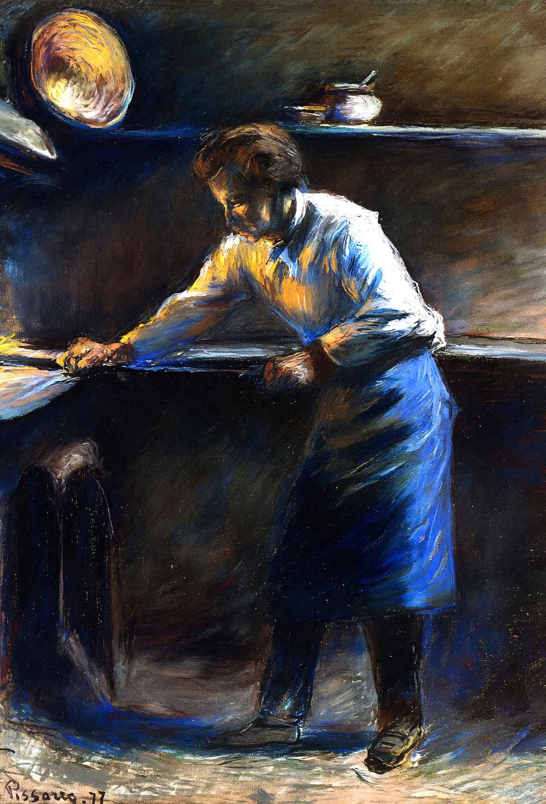 Eugene Murer at His Pastry Oven 1877 by Camille Pissarro Art Print (6 Sizes)