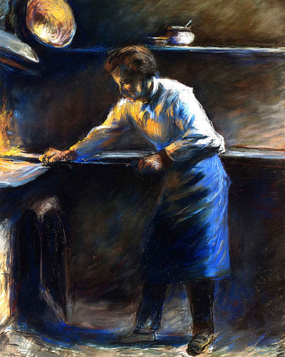 Eugene Murer at His Pastry Oven art print by Camille Pissarro (1877)