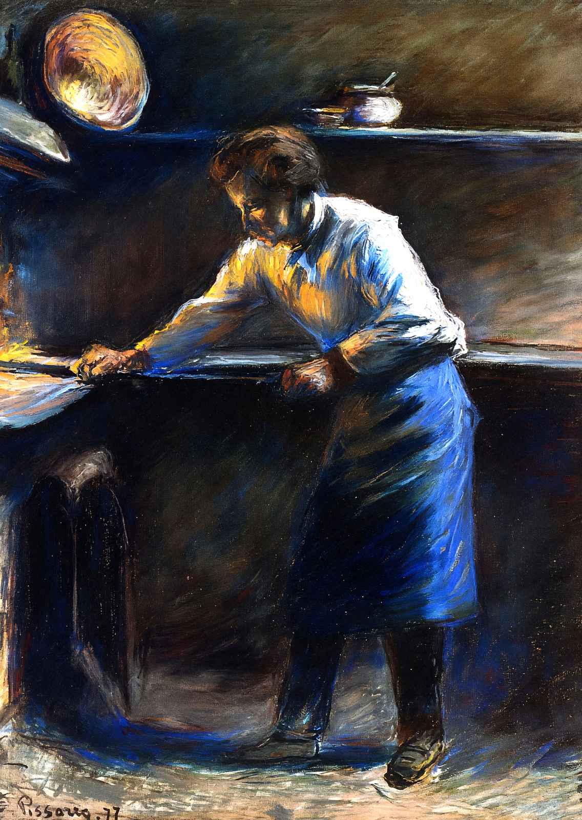 Eugene Murer at His Pastry Oven 1877 by Camille Pissarro Art Print (6 Sizes)