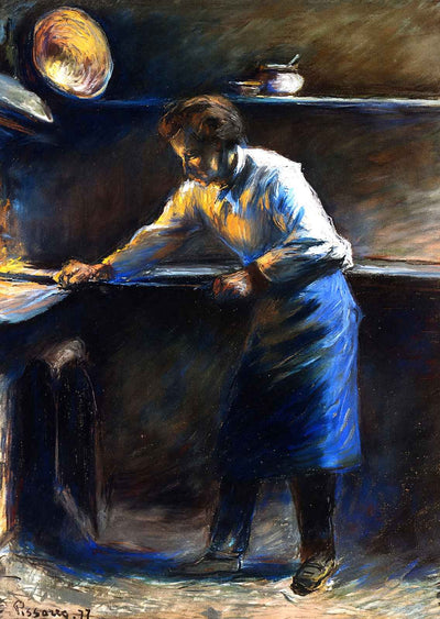 Eugene Murer at His Pastry Oven 1877 by Camille Pissarro Art Print (6 Sizes)