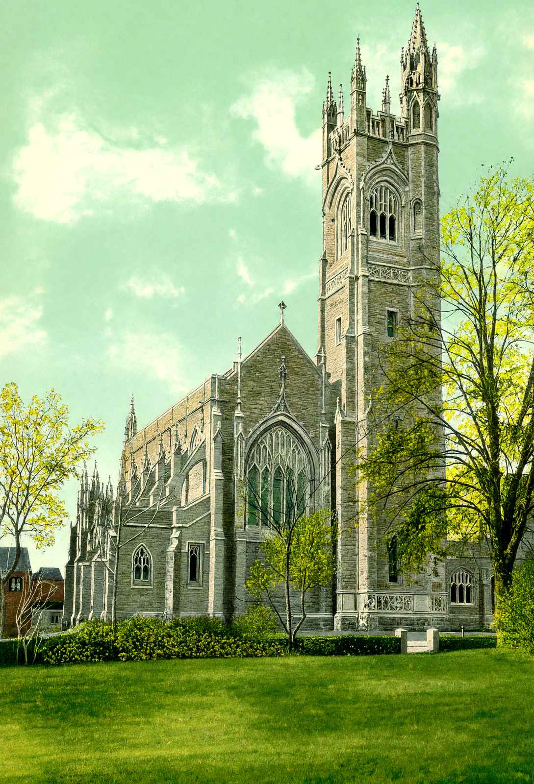 Rogers Memorial Church, Fairhaven, Massachusetts in 1910 Vintage Print (7 Sizes)