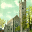 Rogers Memorial Church, Fairhaven, Massachusetts in 1910 Vintage Print (7 Sizes)