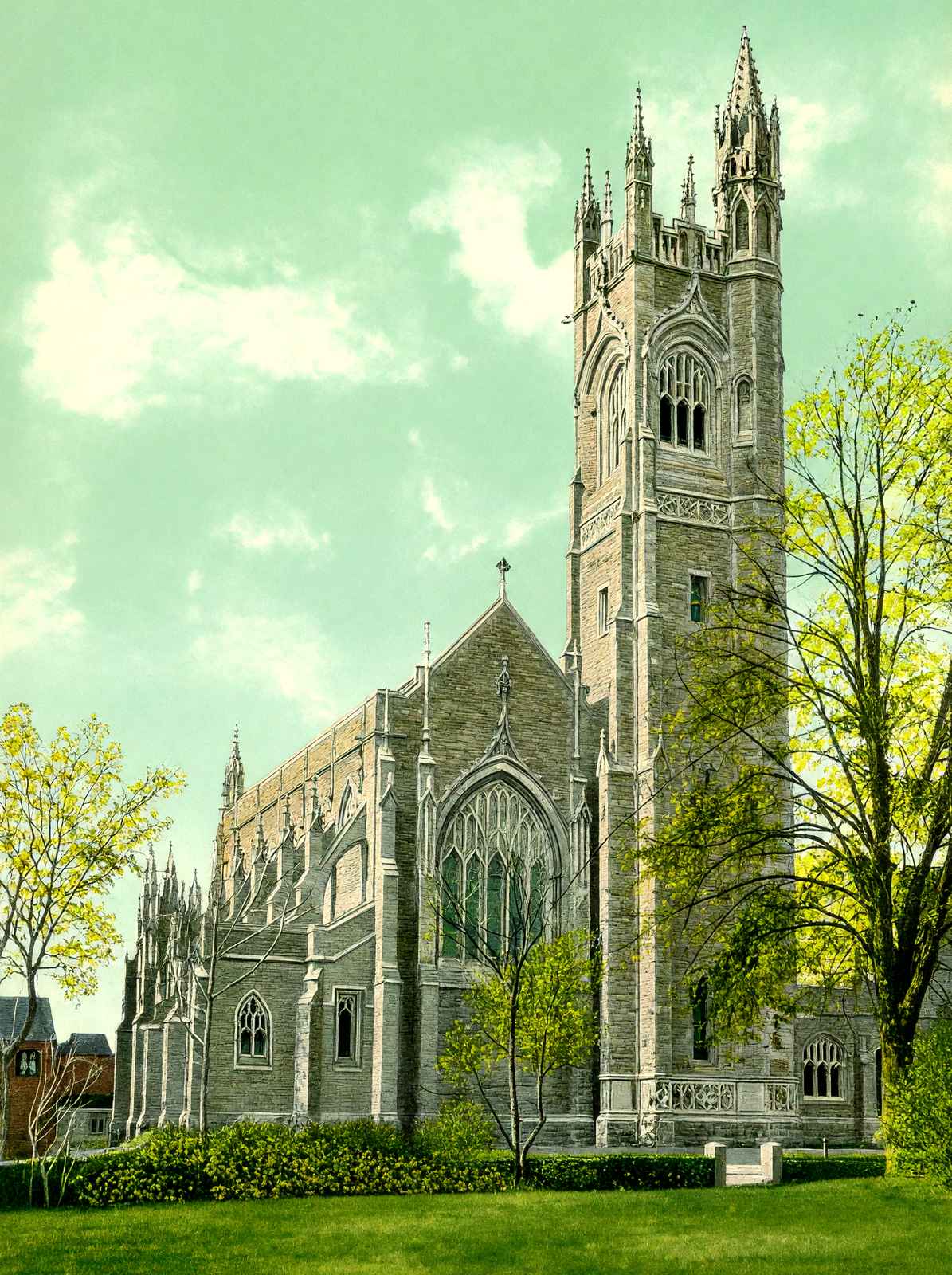 Rogers Memorial Church, Fairhaven, Massachusetts in 1910 Vintage Print (7 Sizes)