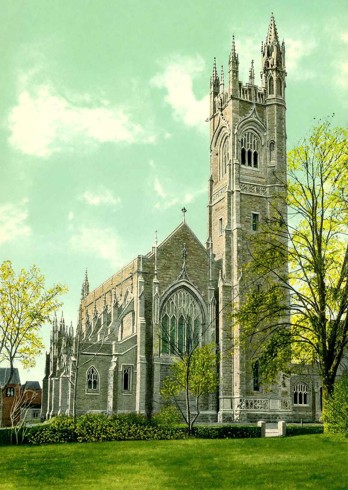 Rogers Memorial Church, Fairhaven, Massachusetts in 1910 Vintage Print (7 Sizes)
