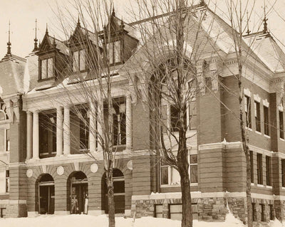 Lawrence High School vintage print
