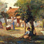 Family Garden Art Print 1887 Painting by Camille Pissarro (6 Sizes) - Acid Free