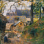 Farm at Montfoucault 1874 Painting by Camille Pissarro Art Print (6 Sizes)