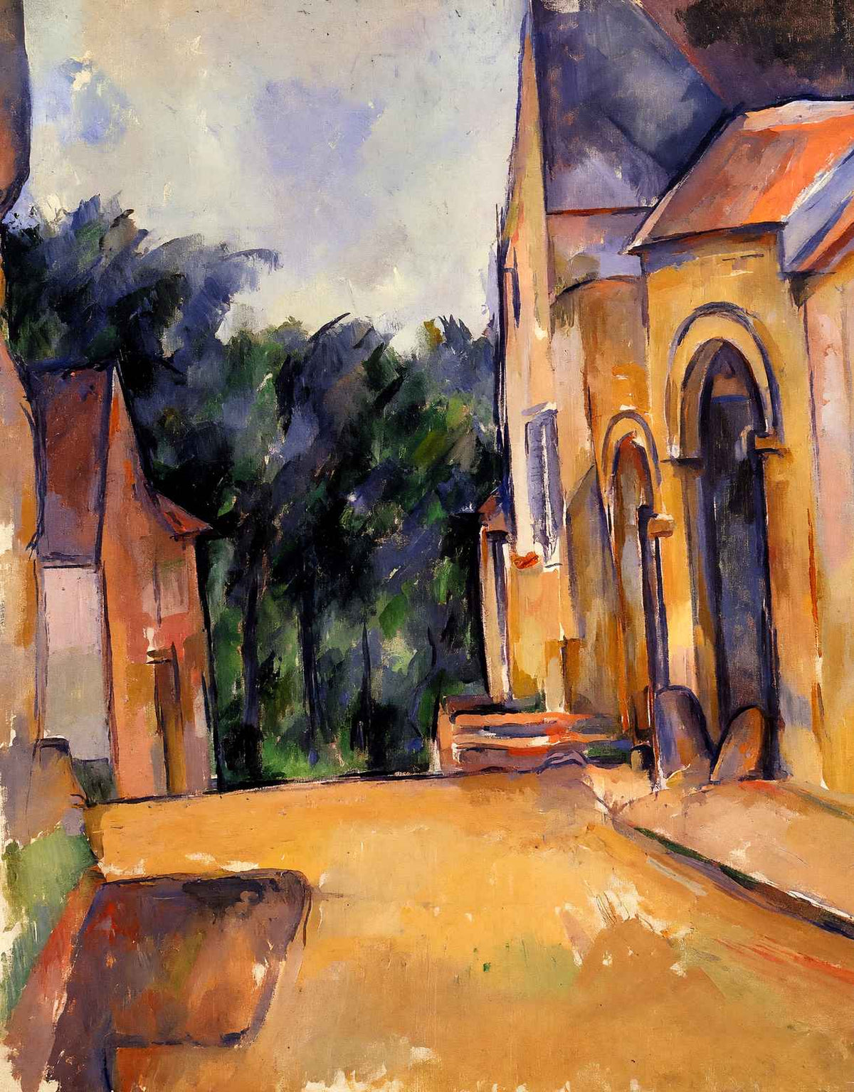 Farm at Montgeroult 1898 Painting by Paul Cezanne Fine Art Print (6 Sizes)