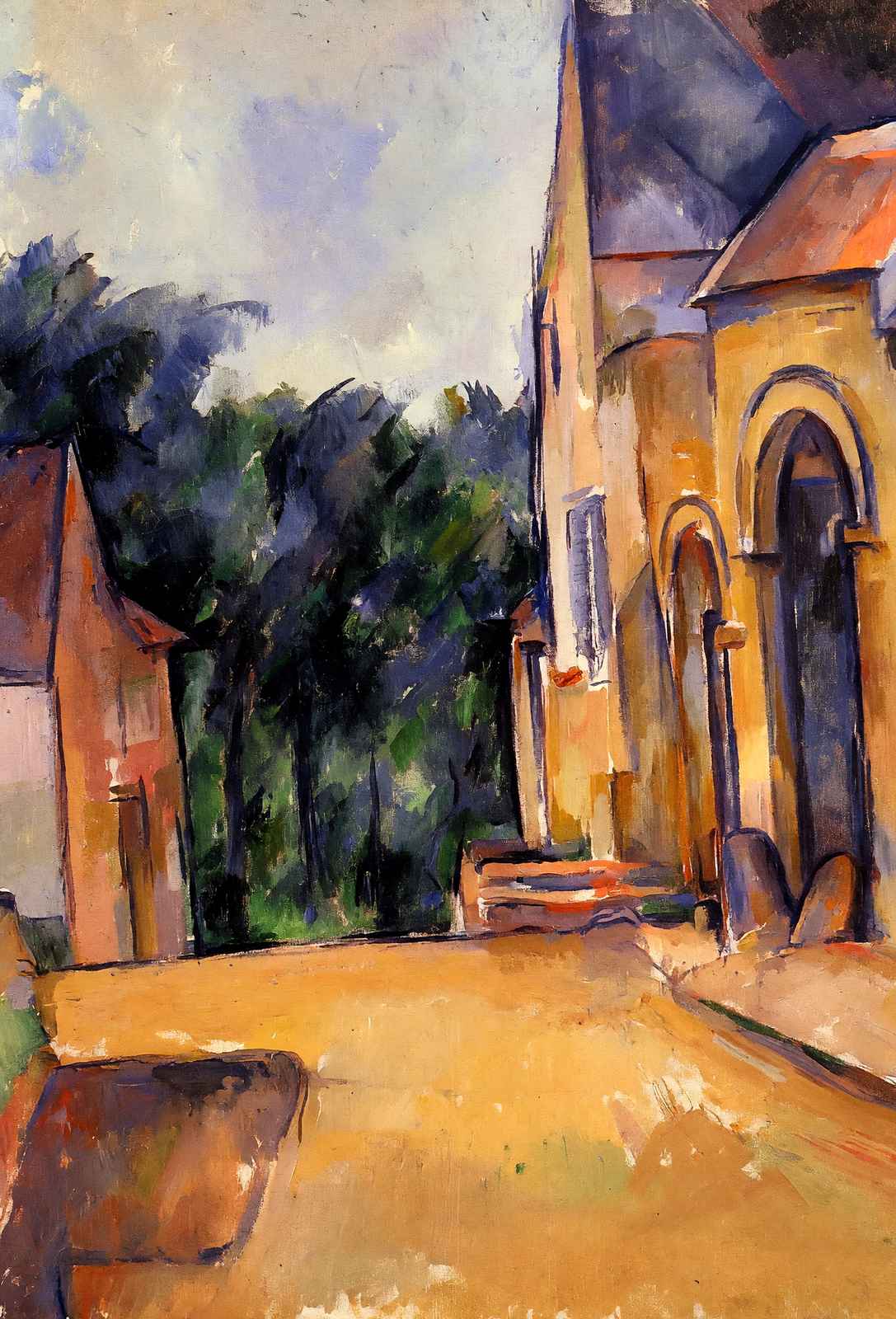 Farm at Montgeroult 1898 Painting by Paul Cezanne Fine Art Print (6 Sizes)