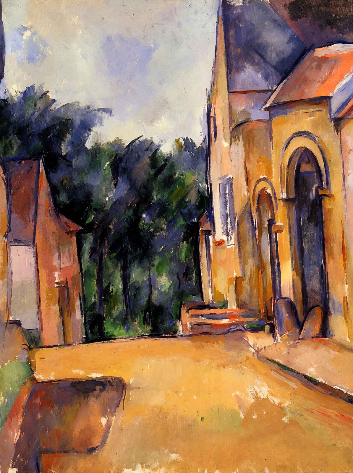 Farm at Montgeroult 1898 Painting by Paul Cezanne Fine Art Print (6 Sizes)