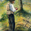 Father Melon Lighting His Pipe Art Print Painting by Camille Pissarro (6 Sizes)