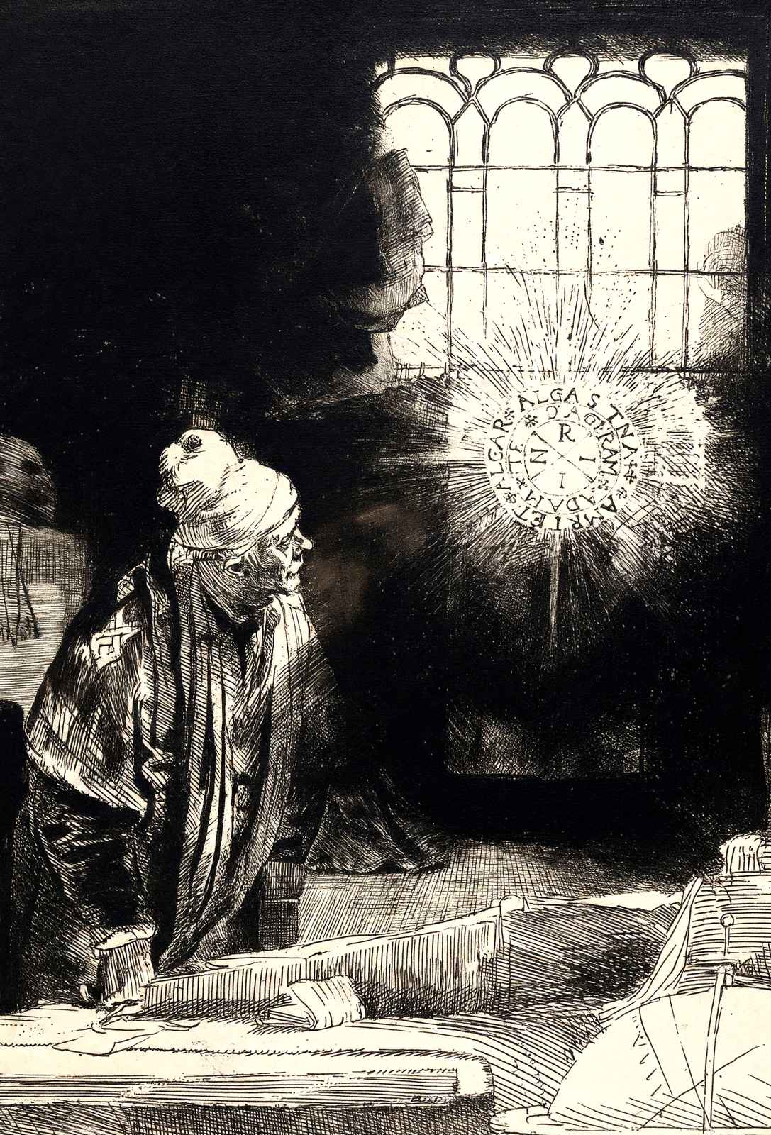 Faust Fine Art Print 1652 Painting by Rembrandt (6 Sizes) - Premium Print