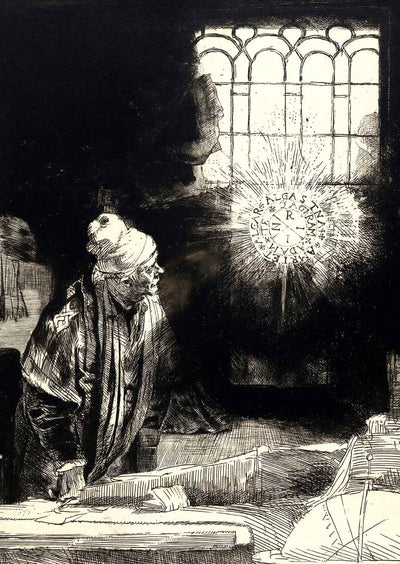 Faust Fine Art Print 1652 Painting by Rembrandt (6 Sizes) - Premium Print