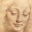 Female Head Art Print 1490 Drawing by Leonardo da Vinci (6 Sizes) - Restored