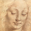 Female Head Art Print 1490 Drawing by Leonardo da Vinci (6 Sizes) - Restored