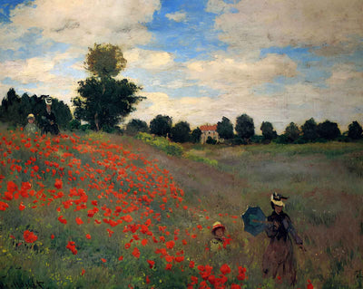 Field of Poppies art print by Claude Monet (1873)