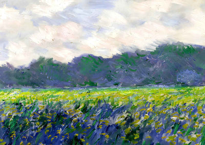Field of Yellow Irises at Giverny Fine Art Print 1887 by Claude Monet (6 Sizes)