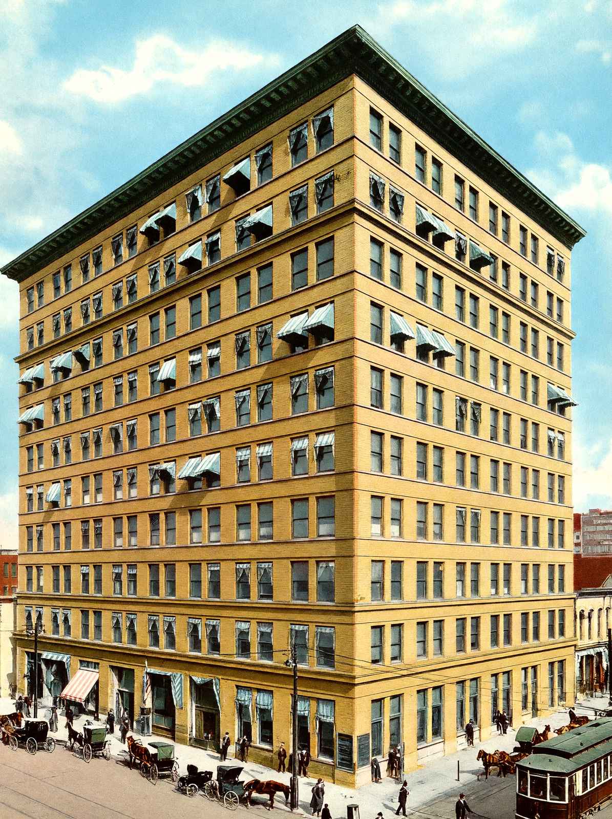 First National Bank Birmingham Alabama in 1906 Vintage Print (7 Sizes)