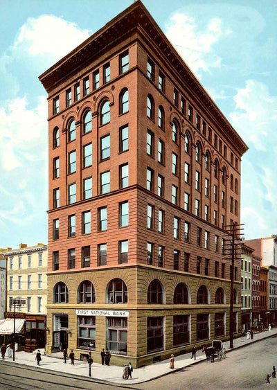 First National Bank New Haven in 1904 Vintage Print (7 Sizes) - Acid Free