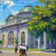 First Baptist Church Augusta GA in 1905 Art Print (7 Sizes) - Premium Print