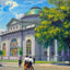 First Baptist Church Augusta GA in 1905 Art Print (7 Sizes) - Premium Print