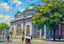 First Baptist Church Augusta GA in 1905 Art Print (7 Sizes) - Premium Print