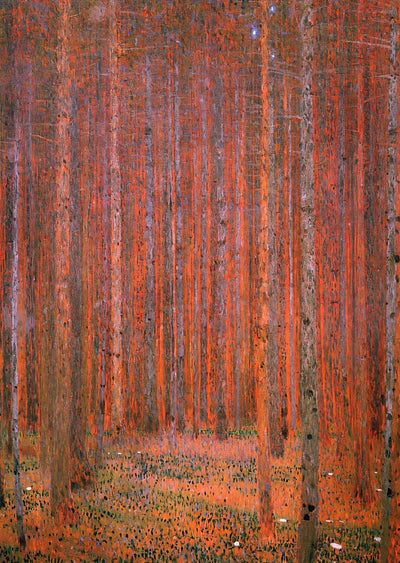 Fir Forest I Art Print 1901 Painting by Gustav Klimt (6 Sizes) - Premium Print