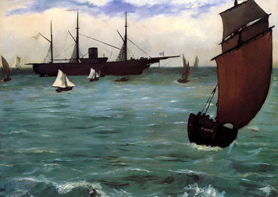 Fishing Boat Coming in Before the Wind 1864 by Manet Art Print (6 Sizes)