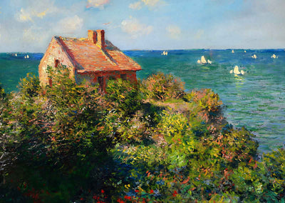 Fisherman's Cottage at Varengeville 1882 by Claude Monet Art Print (6 Sizes)