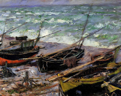 Fishing Boats art print by Claude Monet (1885)