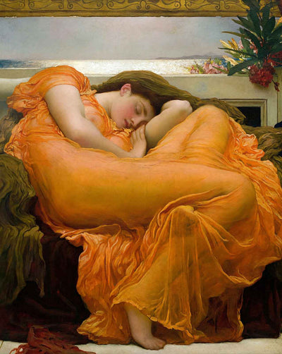 Flaming June painting by Frederic Lord Leighton