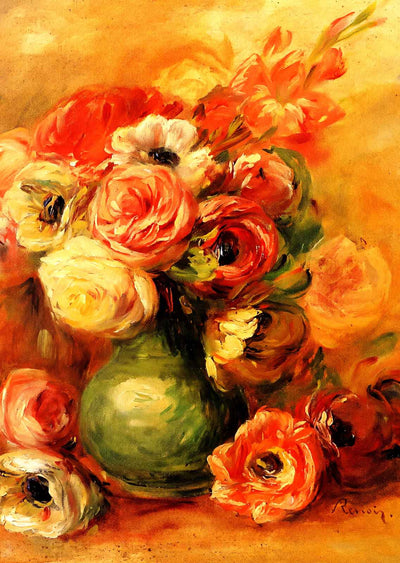 Flowers Art Print 1901 Painting by Pierre-Auguste Renoir (6 Sizes)