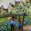Flowering Plum Trees 1890 Painting by Camille Pissarro Fine Art Print (6 Sizes)