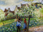 Flowering Plum Trees 1890 Painting by Camille Pissarro Fine Art Print (6 Sizes)