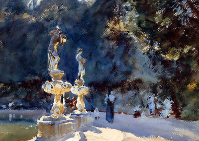 Florence Fountain, Boboli Gardens Art Print 1907 by Sargent (6 Sizes)