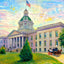 Florida State Capitol Tallahassee in 1906 Art Print (7 Sizes) - Premium Print
