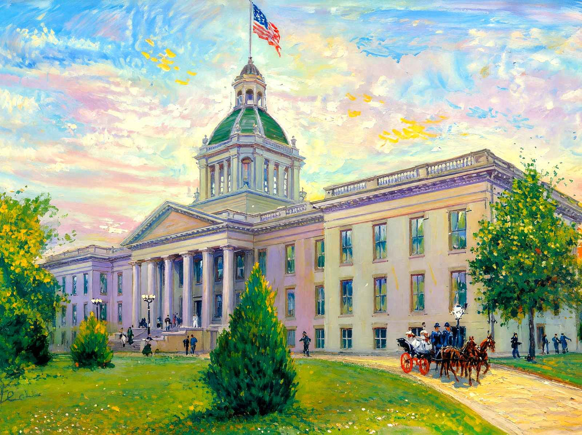 Florida State Capitol Tallahassee in 1906 Art Print (7 Sizes) - Premium Print