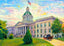 Florida State Capitol Tallahassee in 1906 Art Print (7 Sizes) - Premium Print