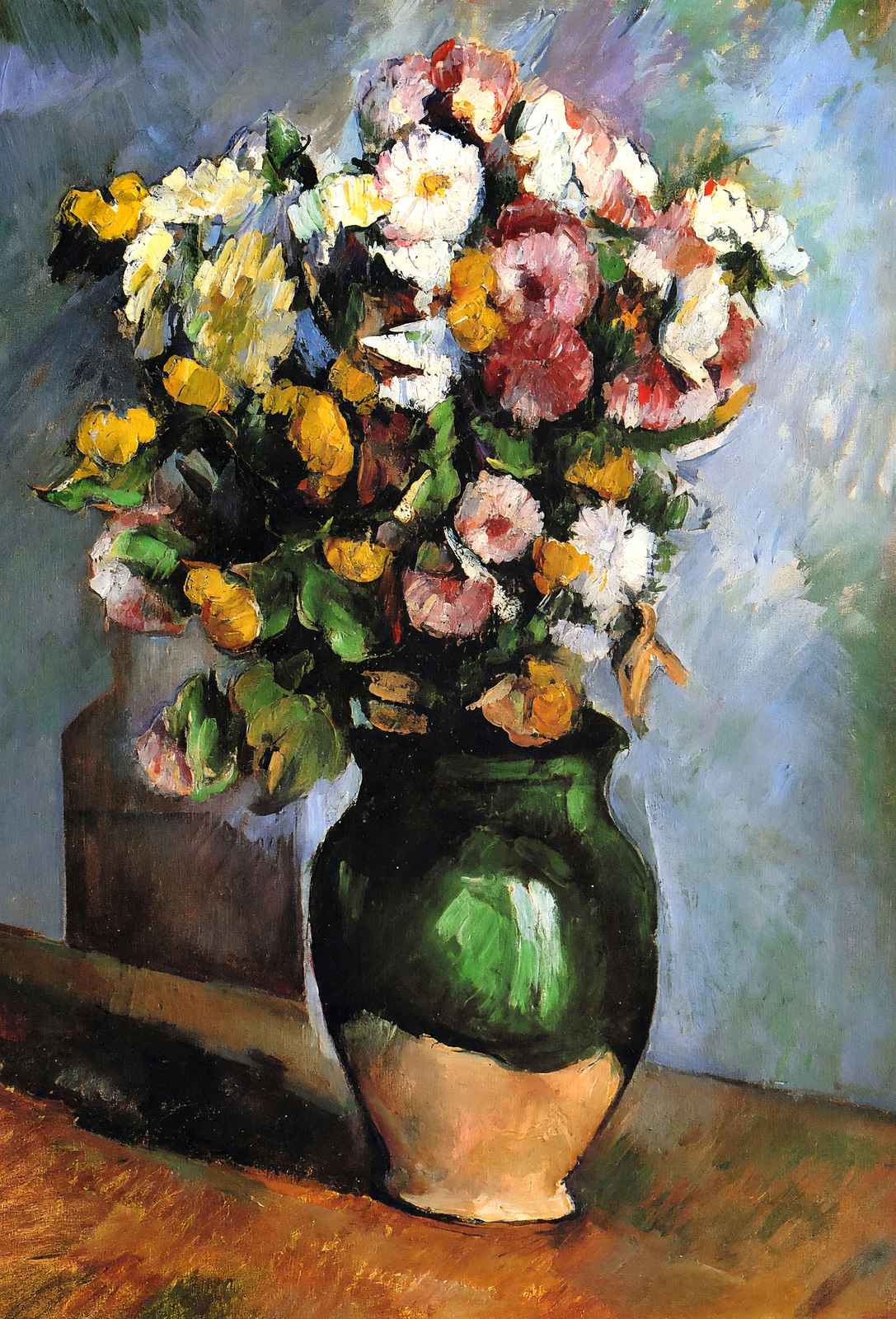 Flowers in an Olive Jar 1880 Painting by Paul Cezanne Fine Art Print (6 Sizes)